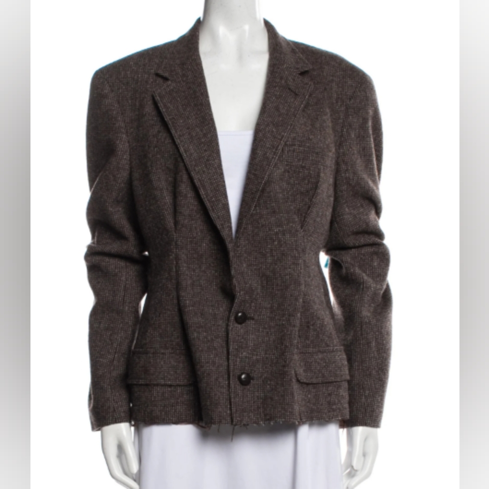 RE/DONE tweed pattern blazer